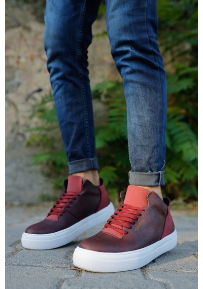Chekich Ch004 Cbt Hıde Erkek Ayakkabı Bordo Bordo