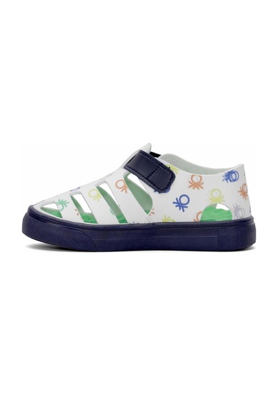 Benetton Bn-1411 Çocuk Sandalet Lacivert Monogram