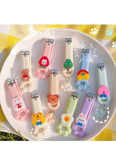 Mucit Home Figürlü Renkli Bebek Çocuk Tırnak Makası 1 Adet