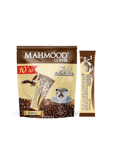 Mahmood Coffee 3 ü 1 Arada Sütlü Köpüklü Kahve 10 x 18 G