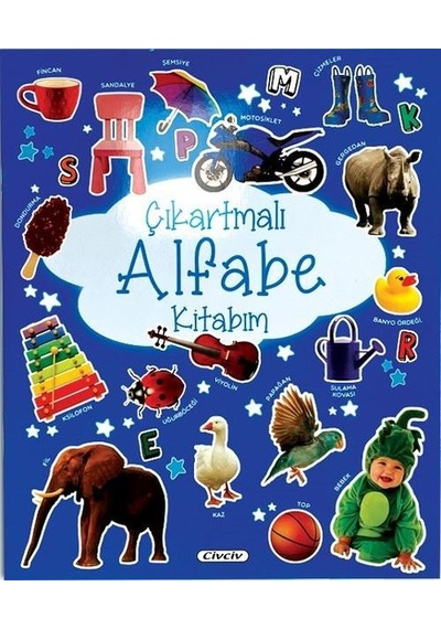 Çıkartmalı Alfabe Kitabım- Civciv Yayınları