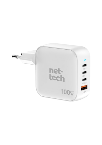 Nettech Nt-hch09 100w Pd+qc Ganprime Şarj Aleti Beyaz