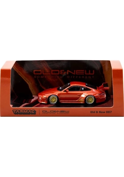 Tarmac Works 1/64 Old & New 997 Red Metallic Çok Renkli