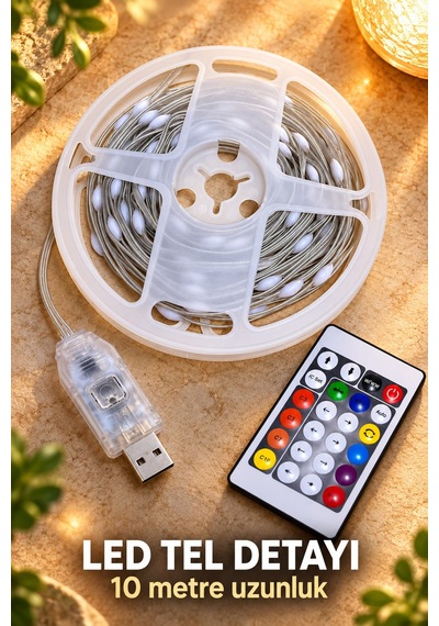 Shnstore Telefonla Kontrol Edilebilen 10 Metre Rgb Led Shntknd0720