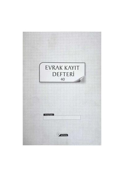 Evrak Kayıt Defteri- 40yp