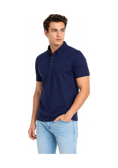 Baglan Erkek Polo Yaka Kısa Kollu Tişört Regular Kalıp T6073 Bgl-st05551 Lacivert