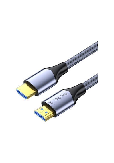Veggieg Hdmı 2.1 8k 60hz 4k 120hz 48 Gbps Hdr Earc Hdcp 2.2 Örgülü Ses Ve Görüntü Kablosu 1.5 Metre