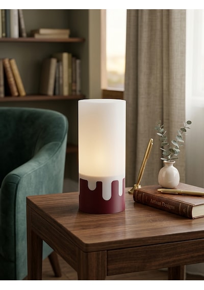 Tasarım Ödüllü Erimiş Damla 3d Gece Lambası - 7 Renkli Rgb Akıllı Ambiyans Abajuru E27 Ampül Dahil Beyaz - Kırmızı Tasarım Ödüllü Erimiş Damla 3d Gece Lambası - 7 Renkli Rgb Akıllı Ambiyans Abajuru E27 Ampül Dahil Beyaz - Kırmızı