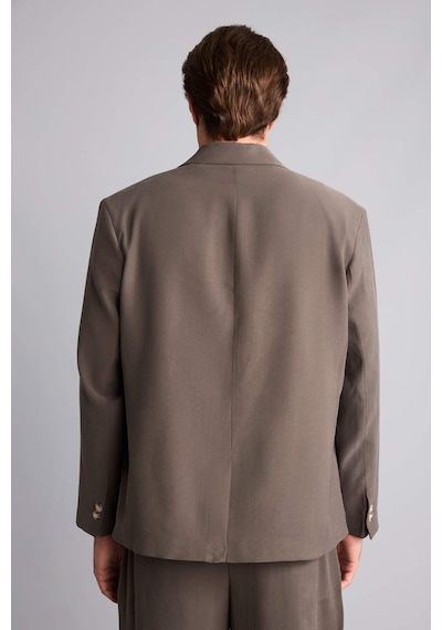 Defacto Oversıze Blazer Koyu Khakı Ceket H7041ax26smkh522 Haki-kh522