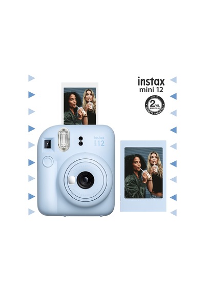 Fujifilm Instax Mini 12 Fotoğraf Makinesi + Fotoğraf Çerçeve Mavi