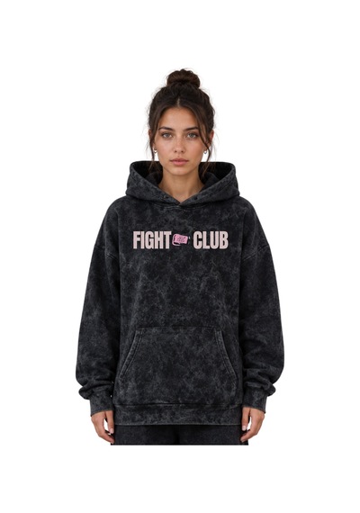 Sevbano Fight Club Tyler Durden Film Baskılı Unisex Oversize Yıkamalı Hoo Siyah