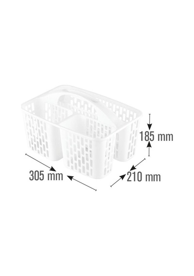 Geseus Taşıma Saplı Buzdolabı.mutfak.banyo Duzenleyici Organızer Beyaz