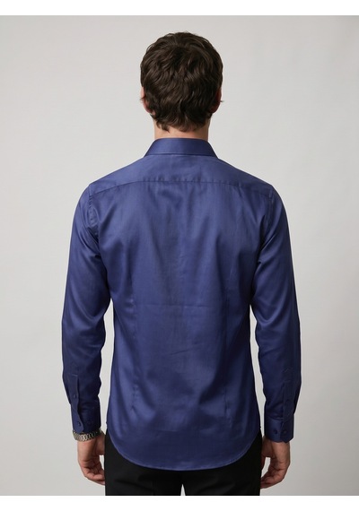 Baselco Elegance Pamuk Saten Slim Fit Gömlek Tycptg8trn177727971042000 Lacivert