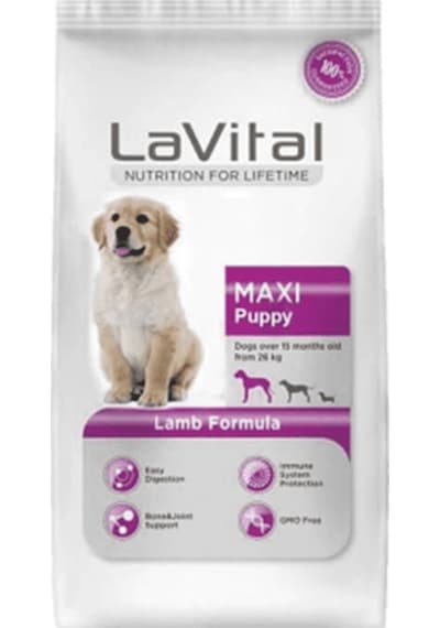 La Vital Maxi Puppy Kuzu Etli Büyük Irk Yavru Köpek Maması 3 KG