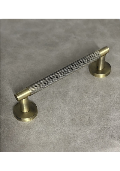 Seda Modern Mat Antik Sarı Dokulu Sürgülü Çekme Kol 22,5 Cm