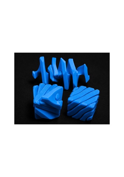 Alvera Fidget Puzzle Küp Hareketli Dönüşebilen Stres Giderici Zeka Oyuncağı, Masaüstü Fidget Küp - Mavi