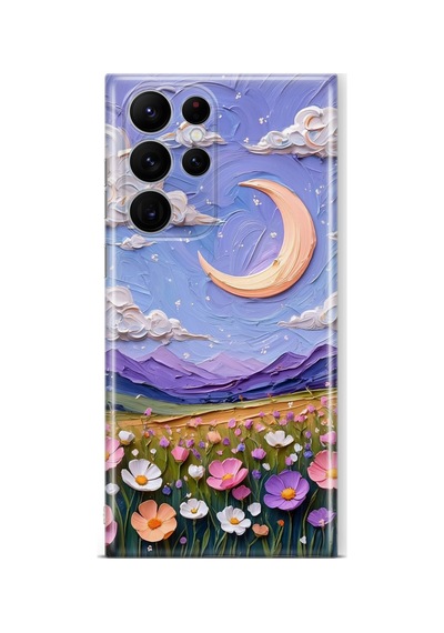 Samsung Galaxy S25 Ultra Uyumlu Baskılı Şeffaf Telefon Kılıfı Koleksiyon: Pastelbloom Soft Series 5