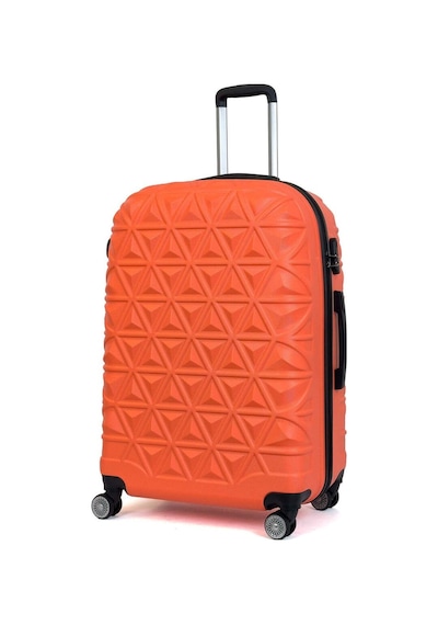 Reymond Luggage Piramit Desen ABS Seyahat Valizi, Canyon Serisi,  Turuncu - Büyük Boy