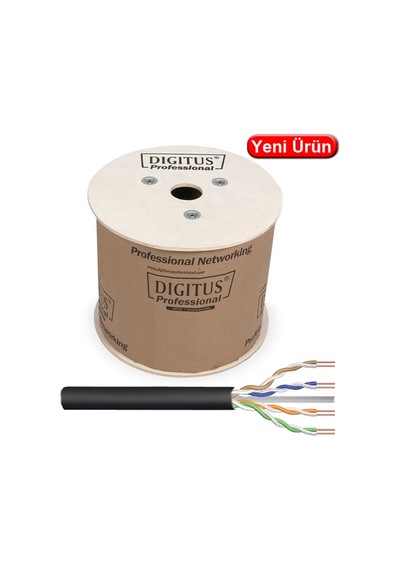 Digitus Dk-1613-5-od Cat6 Dış Ortam Tek Kılıflı Network Kablosu 500 M