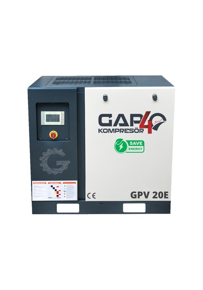 İnventörlü Vidalı Hava Kompresörü 20 Hp Tek Makine