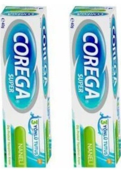 2'li Paket Naneli Super Protez Yapıştırıcı Krem 40 Gr