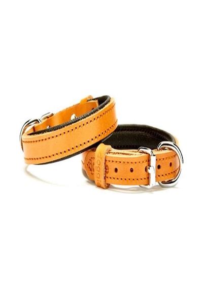Doggie Comfort Deri Boyun Tasması 1510 S Kamel Kahverengi