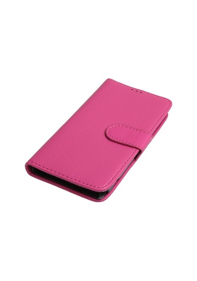Xperia Z1 Compact İle Uyumlu Kılıf Yan Model Kartlıklı Cüzdanlı Pembe