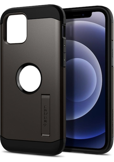Spigen Apple Uyumlu iPhone 12 Mini İle Kılıf Tough Armor Gunmetal