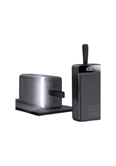 Powerbank Çoklu Şarj Girişi 50.000 Mah Taşınabilir Dijital Göster