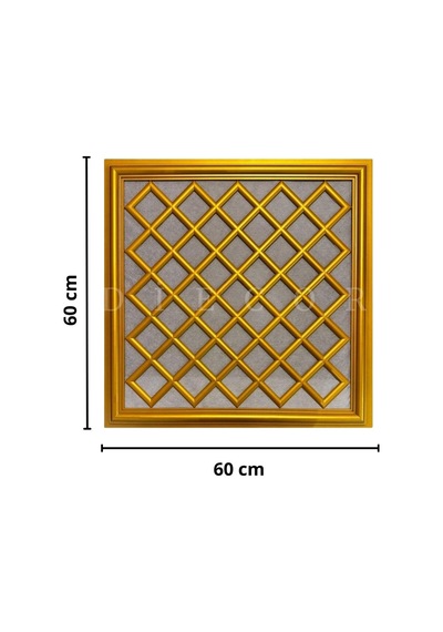 Diecor Led Döşenebilir Asma Tavan Uyumlu 60 60 Tavan Paneli Gold 60 X 60 Model:xa13