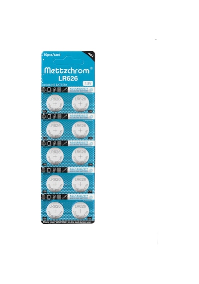Mettzchrom Kol Saat Pili Sr626 Sw 377a Lr626 Ag4 10`lu pil