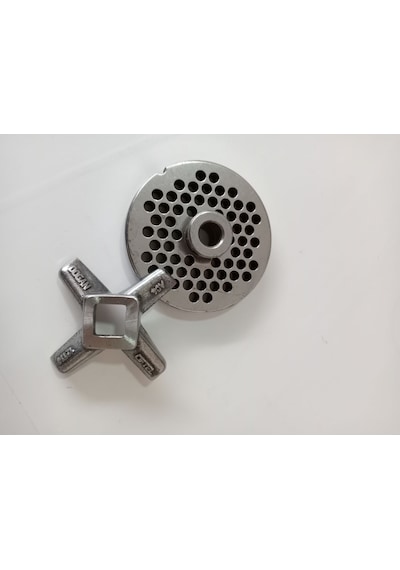 12 Lik Kıyma Makinesi Aynası Ve Bıçak Seti Çelik 4.5 MM