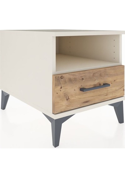 Kronos Komodin Tek Raflı Tek Çekmeceli 44x59x48 Aytaşı-çam Aytaşı