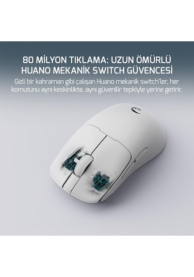 Gamepower Radus 12.000dpı Triple Mode Kablolu/bluetooth/2.4g Gaming Mouse -