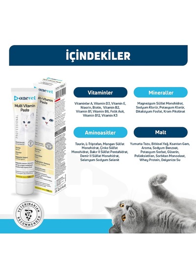 Kedi Maltı 100 Gr Multivitamin Malt Macunu