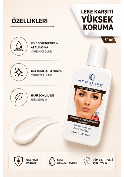 Çareburada Dermo Plus Leke Görünümüne Karşı Yüz Kremi 50 Ml