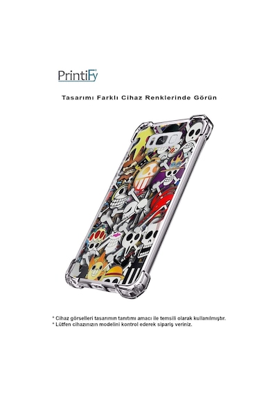 Samsung Galaxy Uyumlu M33 Köşe Korumalı Antişok Kapak Anime Tasarımlı Şeffaf Kılıf
