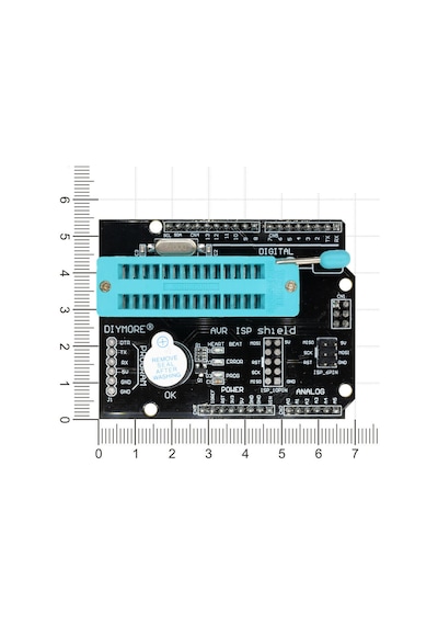 Alkatronik-Arduino Avr Isp Programlama Shield Genişleme Kartı Zif Soket