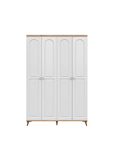 Bohem 4 Kapaklı Komple Mdf Gardırop - Elbise Dolabı