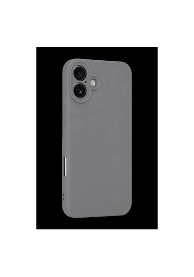 Apple iPhone Uyumlu  16 Plus Kılıf First Silikon - Gri