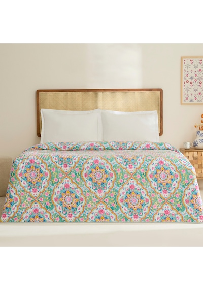 Karaca Home Luna Çok Amaçlı Çift Kişilik Yatak Örtüsü Multicolor Çok Renkli