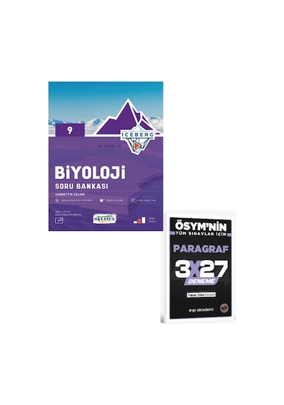 Okyanus 2027 9. Sınıf Biyoloji Iceberg Soru Bankası+ Evp Akademi Paragraf