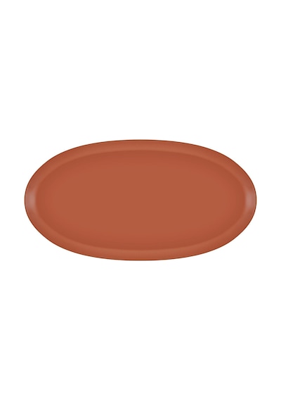 The Mia Cotta Limoges Oval Servis Terracota 43x22 Cm
