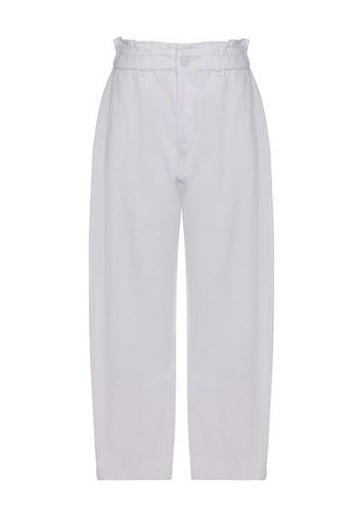 Yargıcı Mom Yüksek Bel Pantolon 26ykpn3066x 002 Beyaz