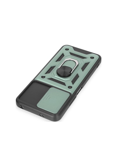 Xiaomi Redmi Note 12 5g Uyumlu Kılıf Pars Lens Yüzüklü Silikon - Yeşil