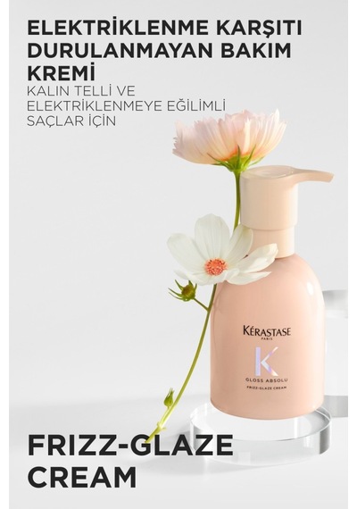Gloss Absolu Kalın Telli Ve Elektriklenmeye Eğilimli Saçlar Için Elektriklenme Karşıtı Şek