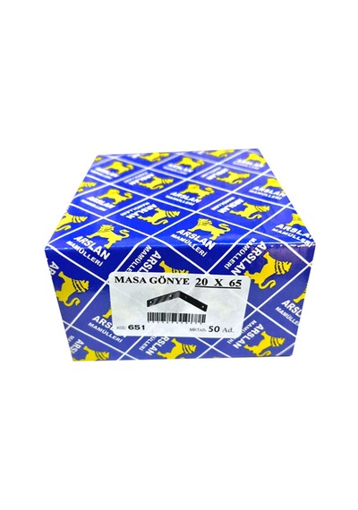 Arslan Mamulleri Masa Gönye 20x65 50'li Paket Renkli
