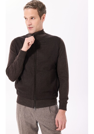 Hackett Koyu Kahve Erkek %100 Yün Slim Fit Ceket Hm703256