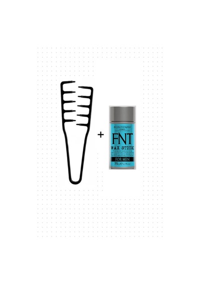 Fontenay Hair Wax Stick 75gr - Saç Sabitleyici For Men + Mucizevi Tarak 2'li Set