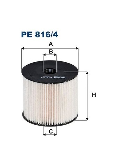 Fıltron Pe816/4 Mazot Fıltresı Expert P406 C5 Jumpy Partner Iı Berlıngo Iı Xsara Pıcasso Xsara Iı C4 Dw10td 2,0hdı 8